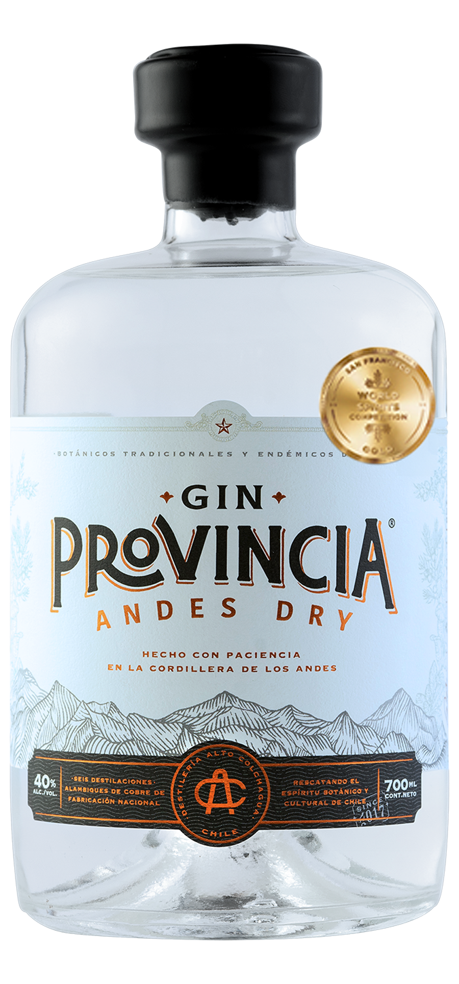 Botella Gin Provincia Andes Dry